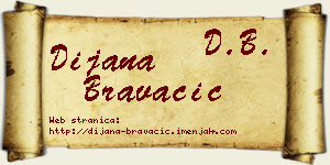 Dijana Bravačić vizit kartica